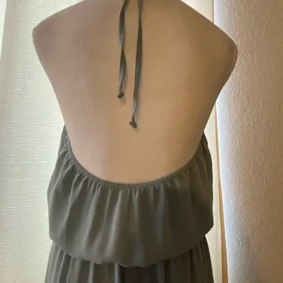 Show Me Your MUMU Heather Halter Dress, Soft Gray - Picture 6 of 8